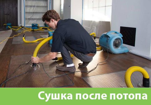 Сушка после потопа в городе Горячий Ключ
